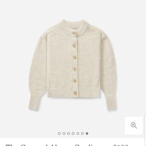 Everlane alpaca cropped cardigan